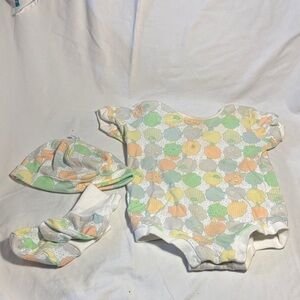 Pastel Patterned Kids Bodysuit Set